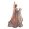 Kurt Adler 16-Inch Fiber Optic White, Silver, and Gray Angel Tree Topper